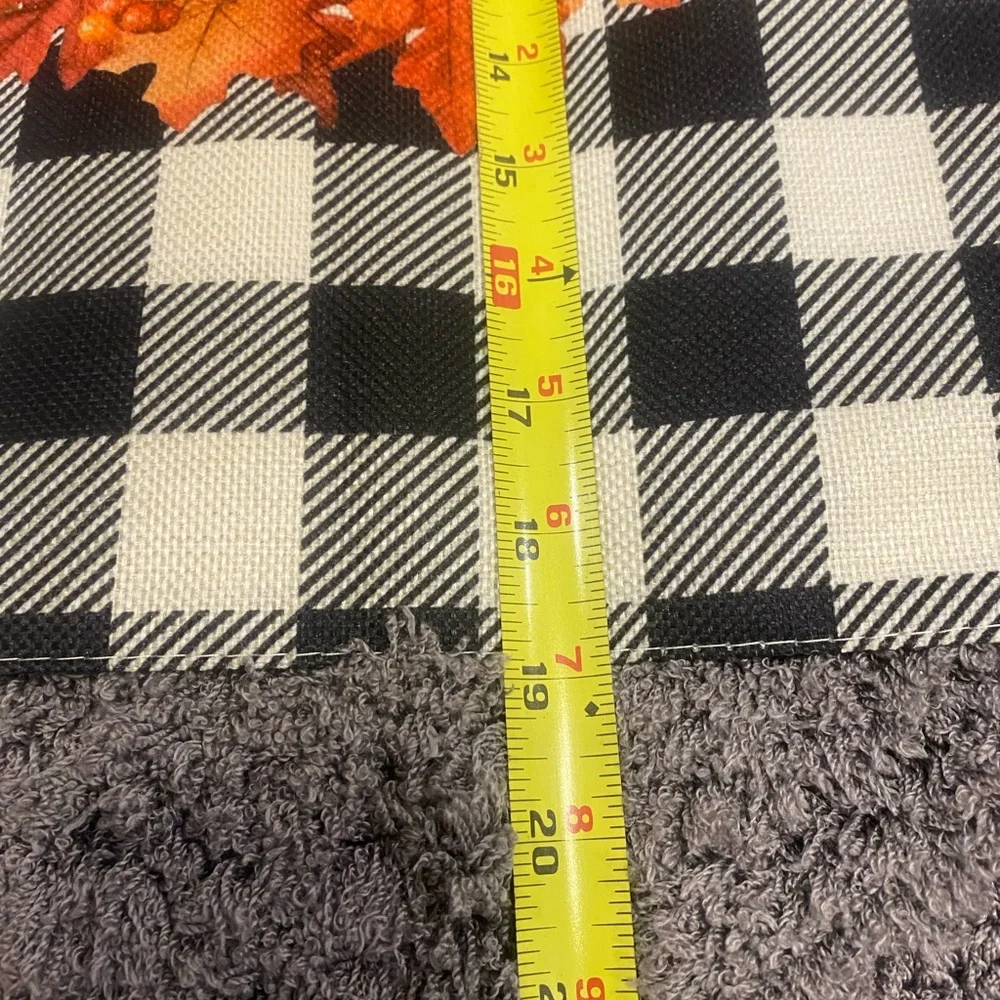 Hello Autumn Plaid Hello Garden Flag